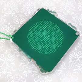 Acrylic Tin Badge Case [Chinese] Tin Badge Storage Display 57mm 58mm 65mm 75mm Size Compatible Green Otaku Activity Anime Goods Decoration