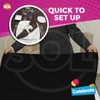 SOL 5pk Black Paper Table Cover 90 x 90cm Paper
