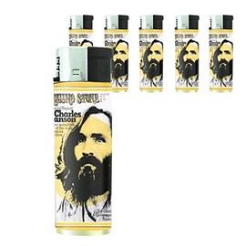 Charles Manson 1970 Rolling Stone Lighter Set of 5 Pieces D-390