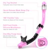 EMSINA Dry Snorkel Set,Panoramic Wide View,Anti-Fog Scuba Diving Mask,Professional Snorkeling