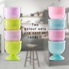 Egg Cups Set of 4, Lightweight Boiled Egg Holders Great