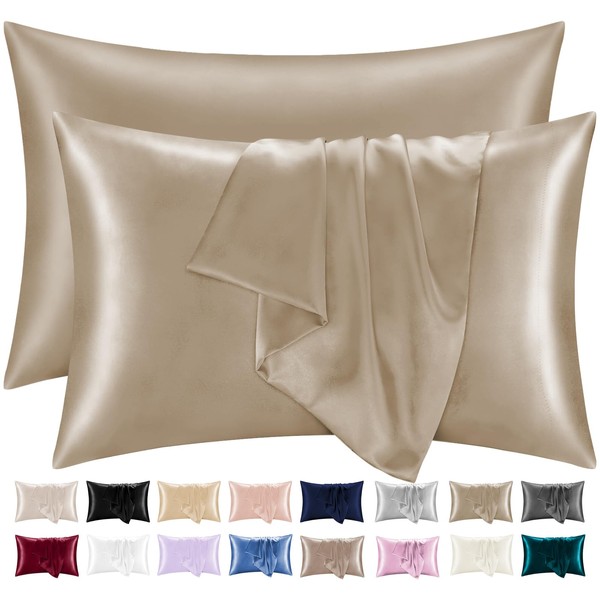 Lazzaro Satin Silk Pillowcases for Hair and Skin - Hypoallergenic
