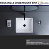 14 Inch Undermount Bathroom Sink Rectangle Small Undermount Sink White