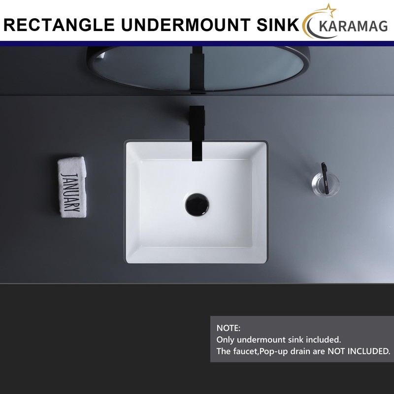 14 Inch Undermount Bathroom Sink Rectangle Small Undermount Sink White