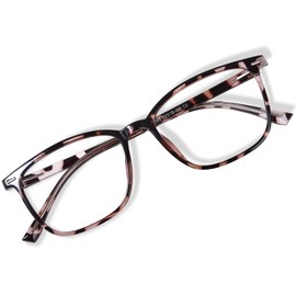 FONHCOO Blaulichtfilter Brille Damen TR90 Blue Light Blocking Glasses Blaulichtbrille ohne Sehstärke, Superleichte Anti-Müdigkeit Computerbrille Gaming Schutzbrille(Schildkröte)