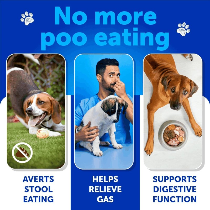 Artullano No Poo Chews for Dogs Puppy Coprophagia Stool Eating
