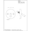 Westbrass 3-1/8" Two-Hole Trip Lever Overflow Face Plate and Screws,