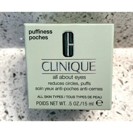 Clinique All About Eyes Reduces Circles Puffs 0.5 Oz/15ml Full Size New in Box