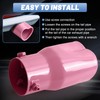 Tongze Heart Exhaust Tip 2.5" Inlet, Adjustable Stainless Steel Exhaust