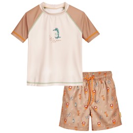 Playshoes Boys 2-Piece Rash Guard Set, Wildlife, 86-92