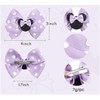 Koolgil 4 Inch Cute Mouse Ears Sequins Bows Hair Clips