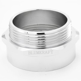 BLUMKRAFT Set of 3 Metal Adapters PG-Metric PG29 Male to M40 x 1.5 Female (PG29-M40) Nickel-Plated Brass