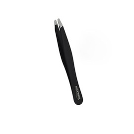 Tweezers for Facial Hair Removal | Precision for Women & Men | Perfect for Eyebrows, Ingrown Hairs, and Splinters - Stainless Steel with Glossy Finish (Black)