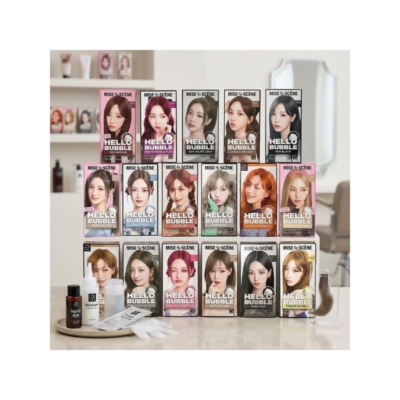 Mise-en-scène Color selection mise-en-scène New Hello Bubble 100g self-dye dye
