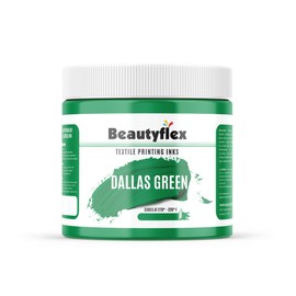 Beautyflex® Plastisol Premium Screen Printing Ink -Fast Curing Fabric Paint for Cotton, Polyester and Other Fabrics (8 fl oz, Dallas Green)