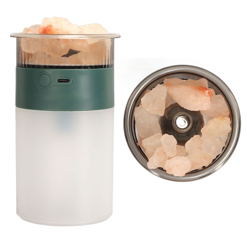 Rock Humidifier Fine Mist Colorful LED Lights Plug and Play