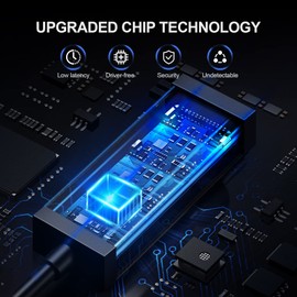 VAYDEER Undetectable Mouse Jiggler, USB C Mouse Mover Device, Portable Automatic Mouse Wiggler, Driver-Free Mouse Shaker for PC/Computer/Laptop, Plug and Play, Work from Home Essentials