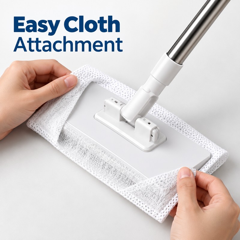 No-Touch Flat Mop for Wet & Dry Floor Cleaning –