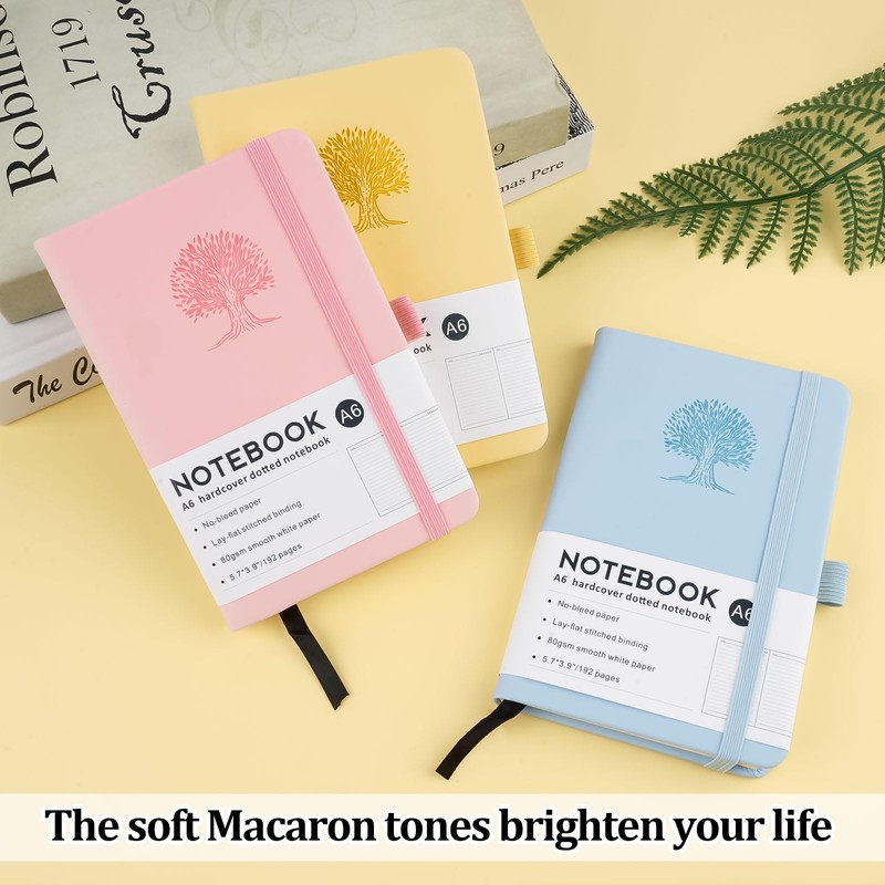 Hopton Notebook A6, 3 Piece Notebook Set, 192 Pages, 80