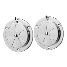 Gadpiparty 2pcs Stainless Steel Vent Cover for Ovens and Dryers Easy Installation for Efficient Airflow and Heat Dissipation Kitchens and Grills