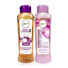 Anyeluz Onion Shampoo and Conditioner Set – Enriched with Onion Extract and Biotin, Cleanses and Reduces Oiliness, Strengthens and Revitalizes, Suitable for All Hair Types