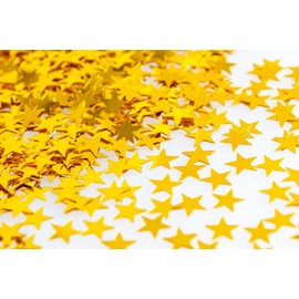 5 x 14 Gram Golden Stars Table Scatter Confetti Birthday Wedding Anniversary Christmas Festive Party Decorations