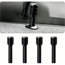 Juego de 4 pomos para puerta interior de coche, aleación de metal antioxidante, recordatorio de seguridad de fácil agarre para el estado de la cerradura de puerta, universal para la mayoría