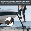 4 Step Boat Trailer Steps,Heavy Duty Boat Steps with Handle