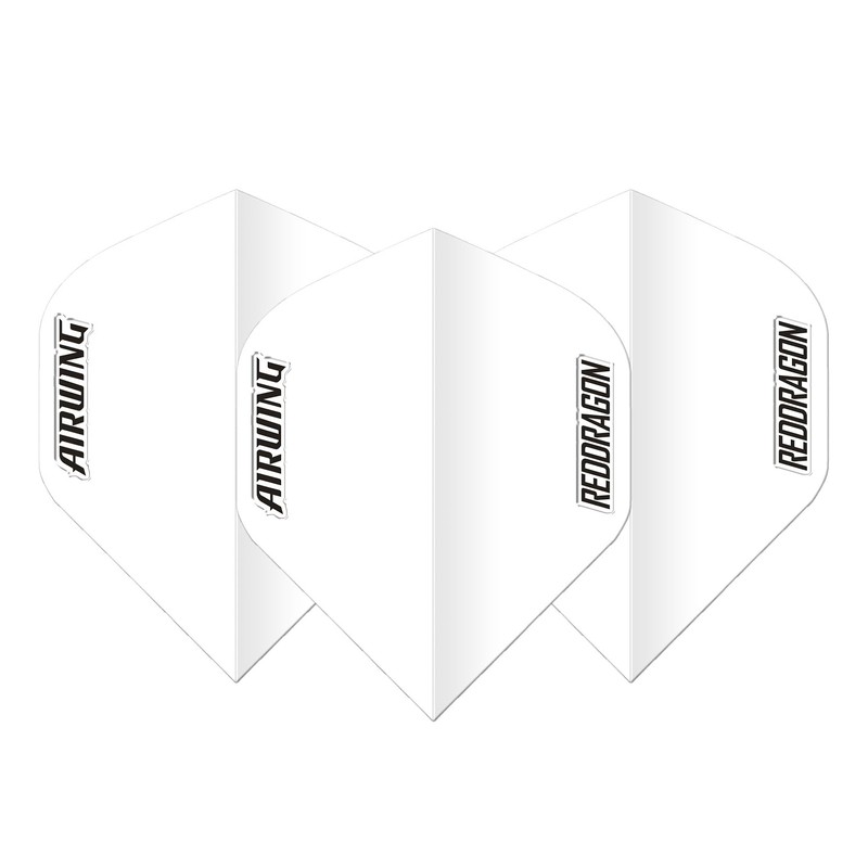 RED DRAGON Airwing Unique Moulded White Standard Dart Flight 1