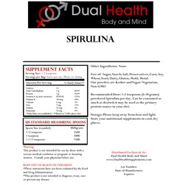 Pure Spirulina Powder (8 oz) Protein Superfood Bulk Supplements