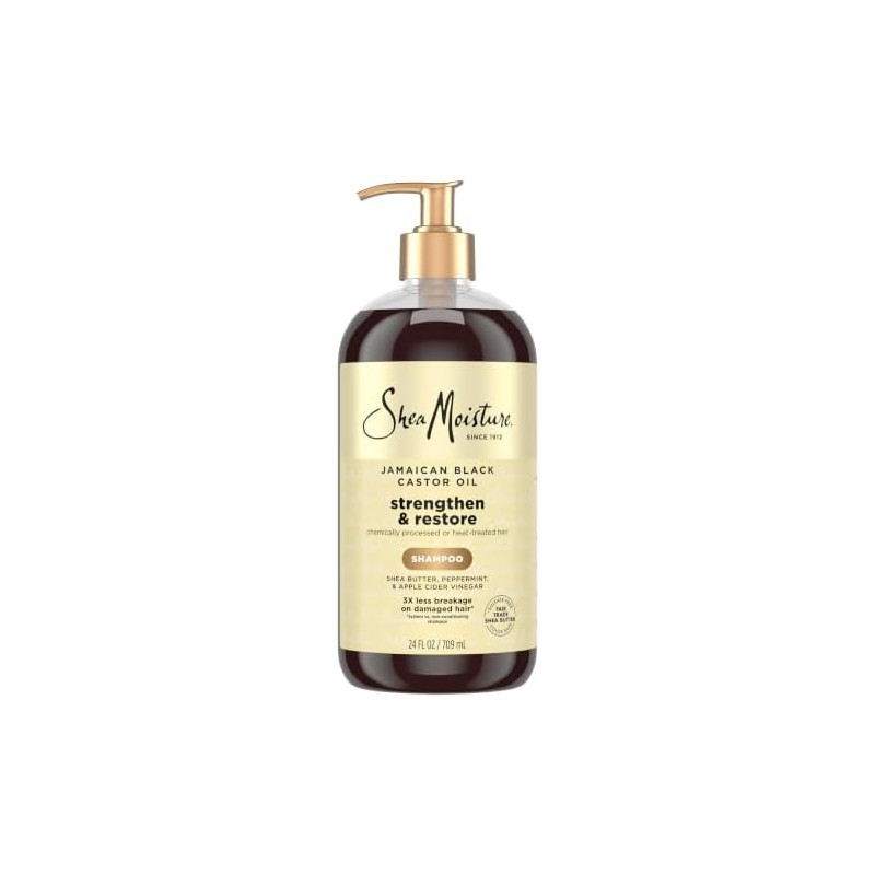 SHEA MOISTURE SheaMoisture Champú fortalecedor y restaurador para cabello dañado,