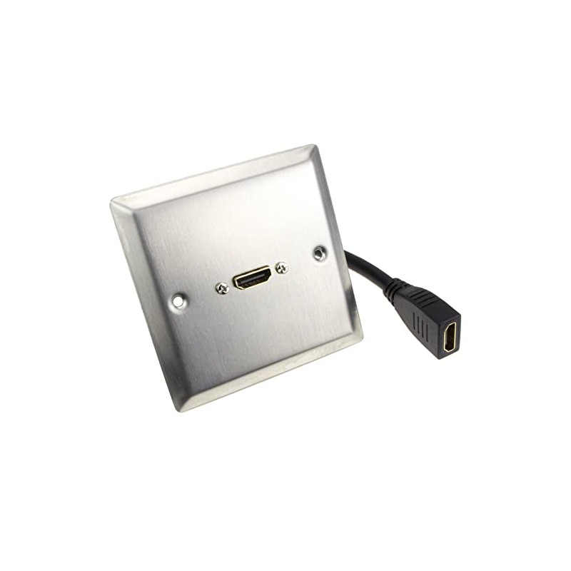 HDMI 2.0 4K Single Wall Plate Faceplate Socket with Pigtail