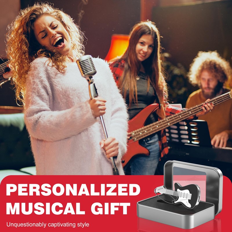 FEBNISCTE Metal Guitar USB 2.0 Stick 16GB 32GB USB Flash