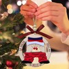 Jingle Bell Christmas Tree Ornaments, Wooden, Unique Stocking Stuffer Gift