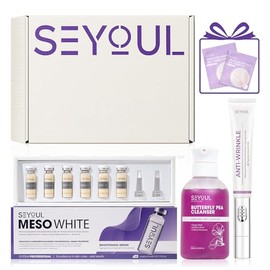 SEYOUL Kit Anti-Edad Completo 3 Pasos – Suero Células Madre Mesowhite + Crema Para Ojos 20 g + Limpiador Facial Butterfly Pea