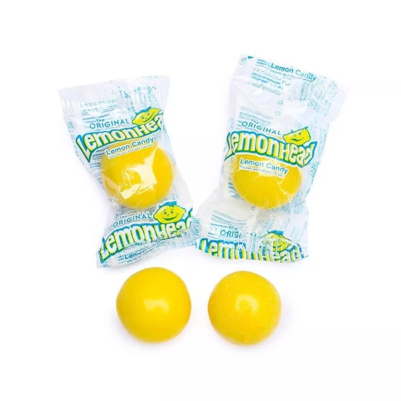 Ferrara LEMONHEADS Original Sour & Sweet Bulk Hard Candy Individually