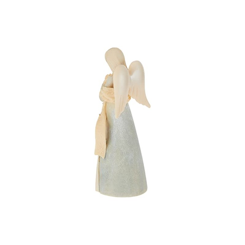Enesco Foundations Guardian Angel Figurine, 4.72 Inch, Multicolor