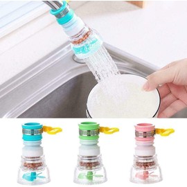 (3 piezas) Filtro de agua de boquilla de grifo giratorio de 360 ​​°, rociador de filtro, dispositivo de ahorro de agua de grifo, accesorios de grifo de ducha presurizados, filtro de grifo de cocina para el hogar, boca de silicona, larga vida útil