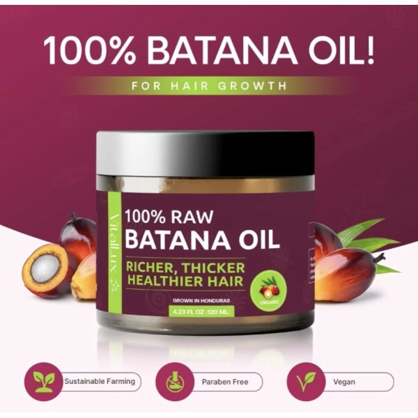 vitalux Raw Batana Oil for Hair Growth, 100% Natural Pure