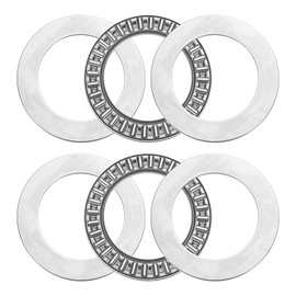 sourcing map 2 Sets AXK4060+2AS Thrust Needle Roller Bearings with Washers, 40x60x3mm Chrome Steel Needles Roller Bearing