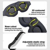 Ainkou 2pcs Black 3D Sleep Eye Masks, No Eye Pressure