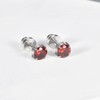 Titanium Stud Earrings for Women Men, Hypoallergenic Double Side 5A