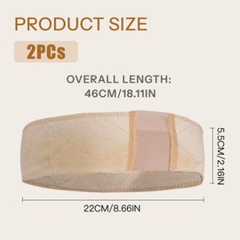 Pack of 2 Elastic Wig Grip Wig Grip Headband, Wig Headband Accessories Adjustable Wig Grip Seamless Headband for Wig Sports Yoga