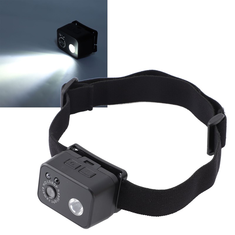 Headlamp Camera 3W LED 1080P 2MP Smart Sensor Headlamp Wearable