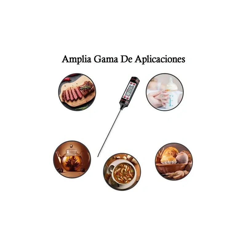 Termómetro Culinario Digital Para Freír Alimentos Con Aceite