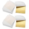 VONJUMA 100 Sheets Gold Leaf Imitation Gold Leaf Gold Paper