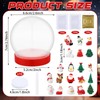 Chunful 44 Pcs Christmas DIY Snow Globe Kit Water Globes