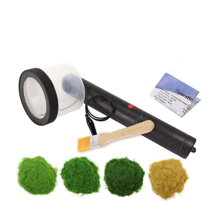 Mocoli Mini Static Grass Float, Four Colours 8 Pieces Mini