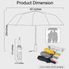Saraudy Heavy Duty Folding Umbrella for Sun and Rain, Automatic