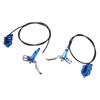 1 Pair Bicycle Hydraulic Disc Brake Four Pistons Aluminum Alloy